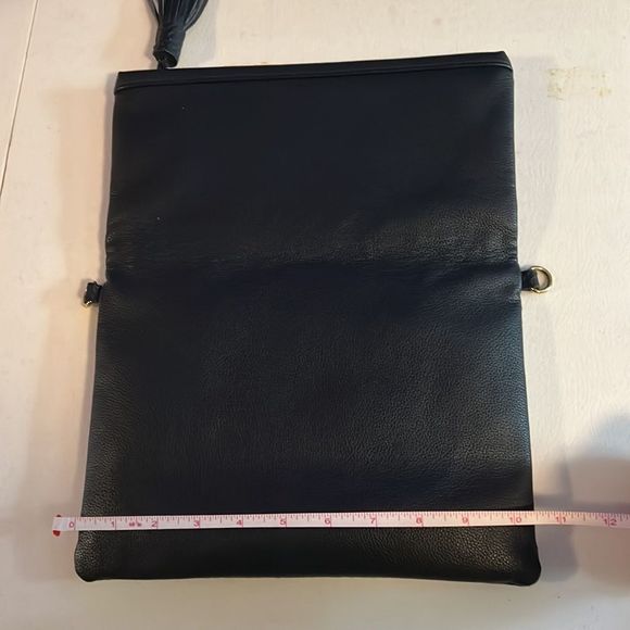 Gigi New York Rachel Fold Over Clutch Navy Blue - Picture 11 of 13